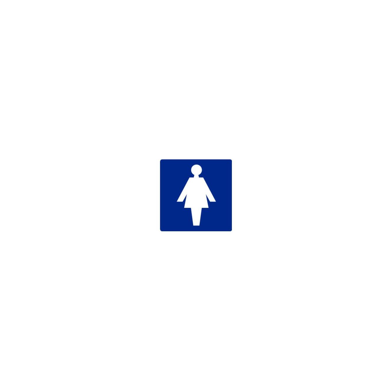 Pictogram Sticker Dames 100x100mm