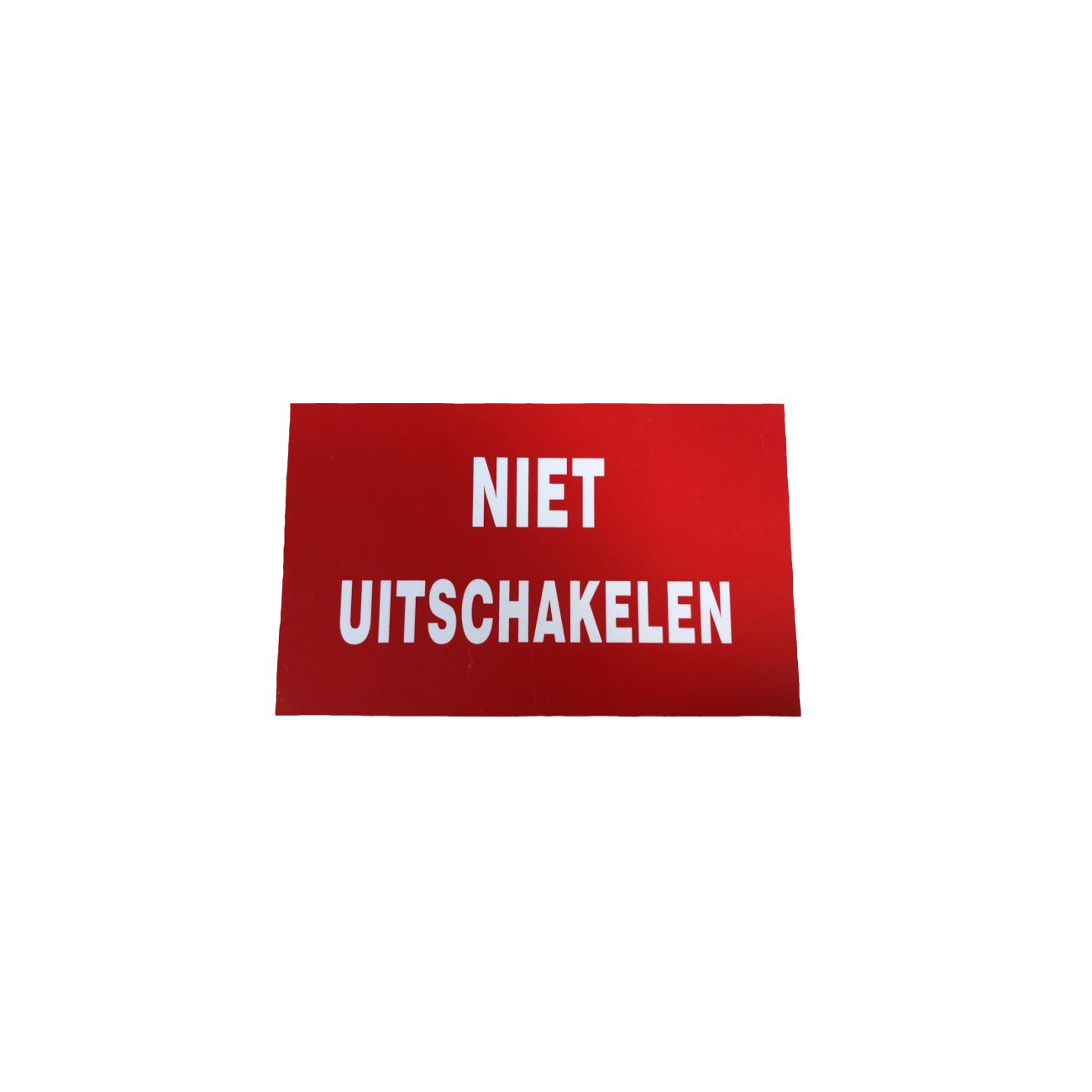 Pictogram Bord Niet Uitschakelen 200x100mm